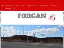Tablet Screenshot of forgan.k12.ok.us