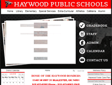 Tablet Screenshot of haywood.k12.ok.us