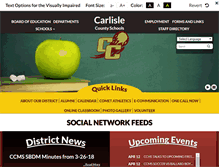 Tablet Screenshot of carlisle.k12.ky.us