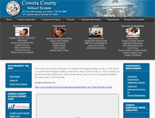 Tablet Screenshot of coweta.k12.ga.us