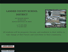 Tablet Screenshot of lander.k12.nv.us