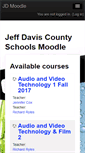 Mobile Screenshot of moodle.jeff-davis.k12.ga.us
