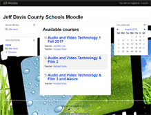Tablet Screenshot of moodle.jeff-davis.k12.ga.us