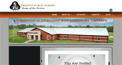 Desktop Screenshot of preston.k12.ok.us