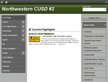 Tablet Screenshot of northwestern.k12.il.us