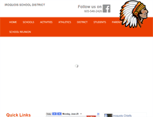 Tablet Screenshot of iroquois.k12.sd.us