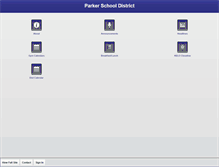 Tablet Screenshot of parker.k12.sd.us