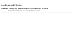Desktop Screenshot of moodle.gaylord.k12.mi.us