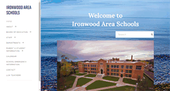 Desktop Screenshot of ironwood.k12.mi.us
