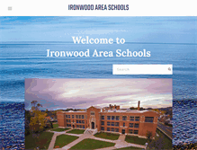 Tablet Screenshot of ironwood.k12.mi.us