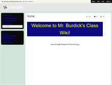 Tablet Screenshot of burdick09.wikis.birmingham.k12.mi.us