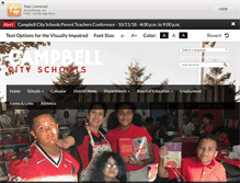 Tablet Screenshot of campbell.k12.oh.us