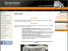 Tablet Screenshot of granton.k12.wi.us