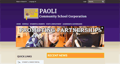 Desktop Screenshot of paoli.k12.in.us