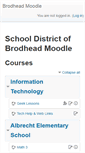Mobile Screenshot of moodle.brodhead.k12.wi.us