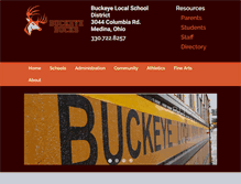 Tablet Screenshot of buckeye.k12.oh.us