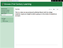 Tablet Screenshot of groves21ctl.wikis.birmingham.k12.mi.us