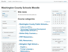 Tablet Screenshot of moodle.wcs.k12.va.us