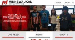 Desktop Screenshot of minnewaukan.k12.nd.us