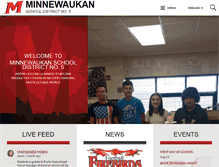 Tablet Screenshot of minnewaukan.k12.nd.us