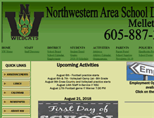 Tablet Screenshot of northwestern.k12.sd.us