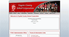 Desktop Screenshot of fayette.k12.in.us