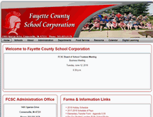 Tablet Screenshot of fayette.k12.in.us