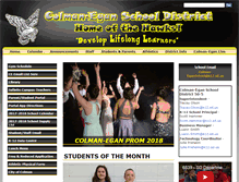 Tablet Screenshot of colman-egan.k12.sd.us