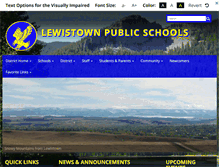 Tablet Screenshot of lewistown.k12.mt.us