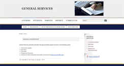 Desktop Screenshot of gensrvcs.ccs.k12.nc.us