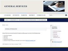 Tablet Screenshot of gensrvcs.ccs.k12.nc.us