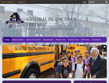 Tablet Screenshot of centralislip.k12.ny.us
