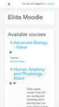 Mobile Screenshot of moodle.elida.k12.oh.us