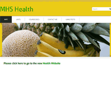 Tablet Screenshot of mhshealth.maryville.k12.mo.us