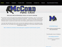 Tablet Screenshot of mccord.k12.ok.us