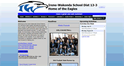 Desktop Screenshot of irene-wakonda.k12.sd.us