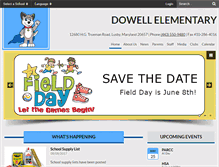 Tablet Screenshot of desweb.calvertnet.k12.md.us