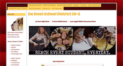 Desktop Screenshot of desmet.k12.sd.us