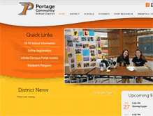 Tablet Screenshot of portage.k12.wi.us