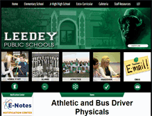 Tablet Screenshot of leedey.k12.ok.us