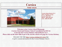 Tablet Screenshot of corsica.k12.sd.us