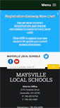 Mobile Screenshot of maysville.k12.oh.us
