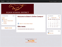 Tablet Screenshot of moodle.eldon.k12.mo.us