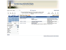 Tablet Screenshot of calendar.ebrpss.k12.la.us