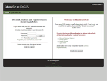 Tablet Screenshot of moodle.dce.k12.wi.us