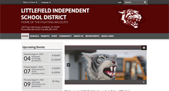 Desktop Screenshot of littlefield.k12.tx.us