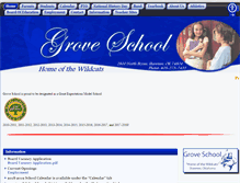 Tablet Screenshot of grove.k12.ok.us