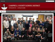 Tablet Screenshot of ccsd.k12.wy.us