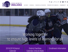 Tablet Screenshot of onalaska.k12.wi.us