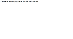 Desktop Screenshot of lb168.k12.sd.us